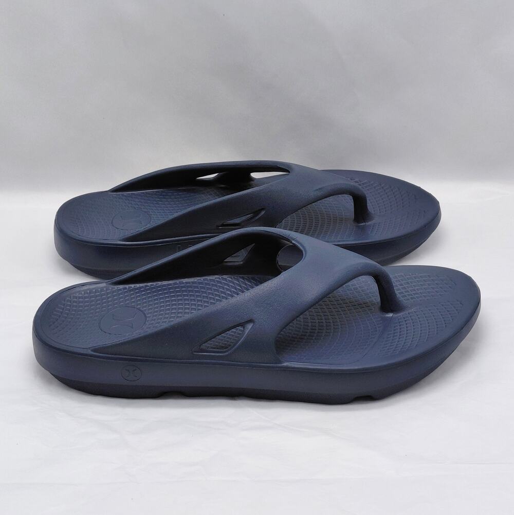 Hurley Men's Injection Flip-Flop Thong Sandals Size 11 Blue Casual Beach Shoes